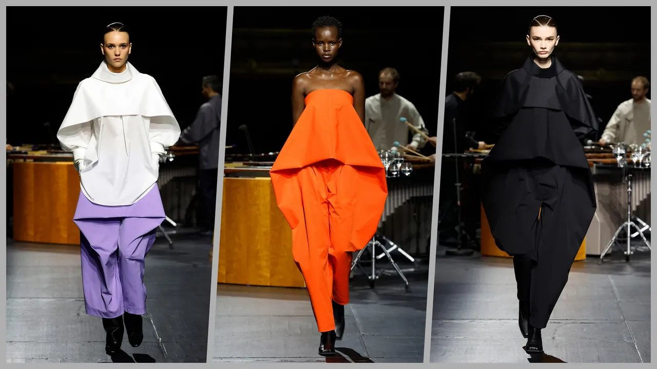 Canopy系列是採用類似垂幕感的形狀覆蓋於身軀設計，3D立體空間結合柔軟彈性面料建構顯著立體感。品牌提供