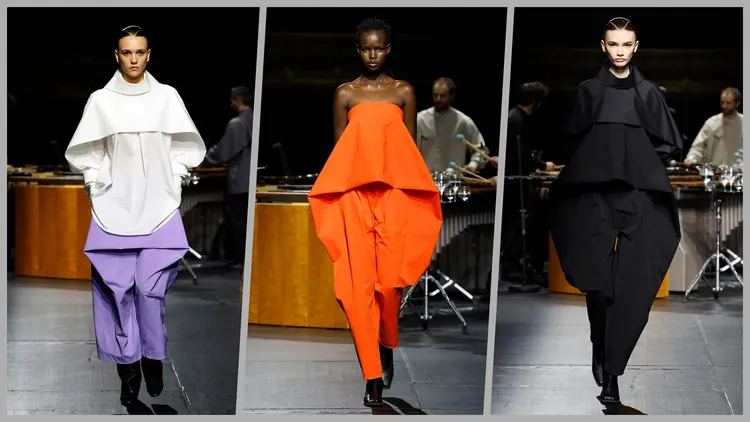 Canopy系列是採用類似垂幕感的形狀覆蓋於身軀設計，3D立體空間結合柔軟彈性面料建構顯著立體感。品牌提供