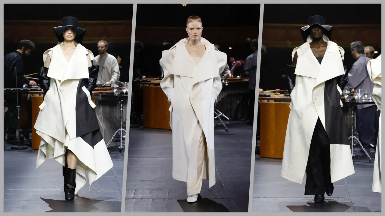 Square One系列是本季創作的起點，設計師大膽地在布料印上一個正方形，成為創作初期的靈感來源。系列特點是線性的呈現形式，以及極簡卻帶有強烈的堅定感。並且完整忠於「一塊布」的理念，在版型設計與製造方法、生產過程中不浪費或有任何多餘的布料。品牌提供