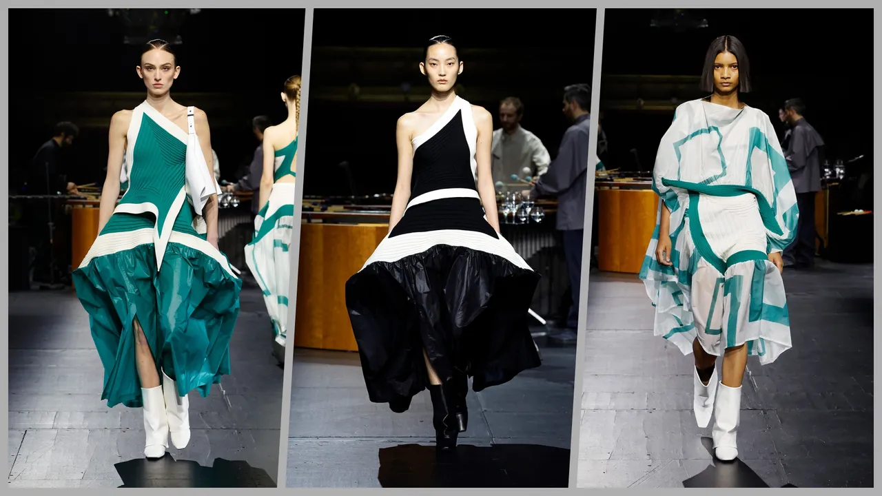 Square Scheme系列是以正方形的移動、旋轉等轉化後的概念設計，並以編織技術製作成獨特的形狀。品牌提供