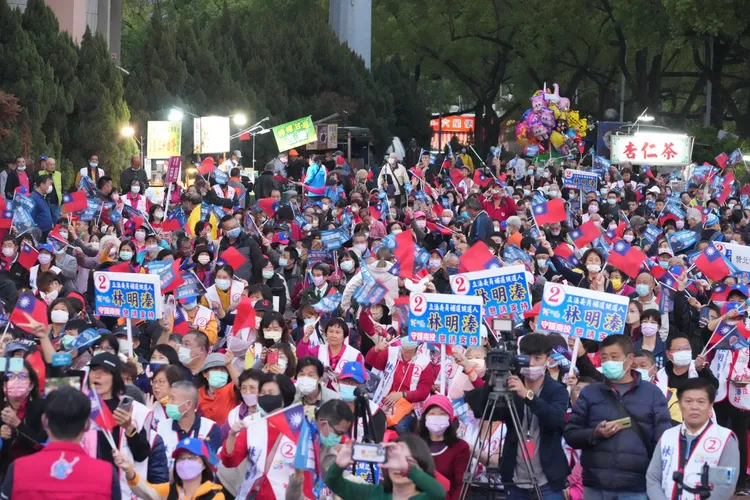 林明溱選前之夜湧進6千名支持者，表達力挺。林明溱競總提供