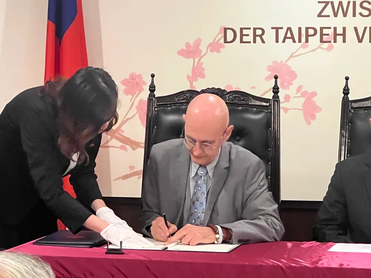 德國在台協會處長許佑格。陳彩玲攝