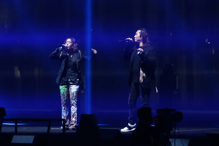 楊培安(右)今晚在北流開唱。讀者提供