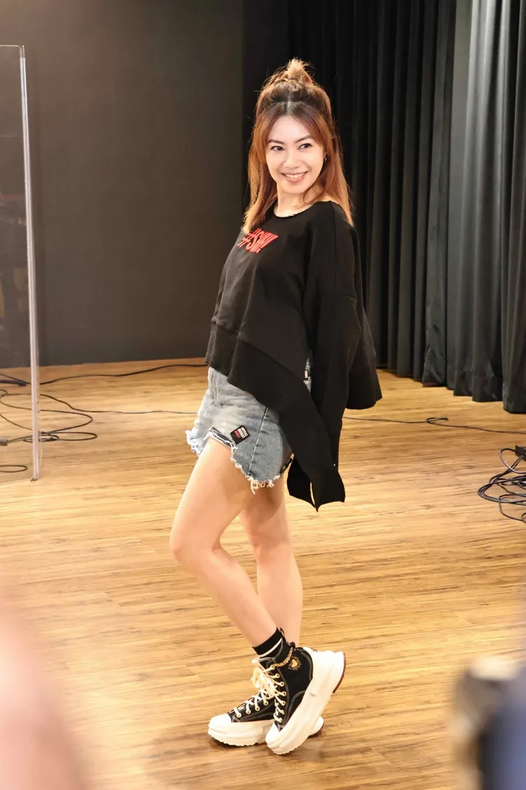 徐懷鈺今賣力彩排。施昂強攝