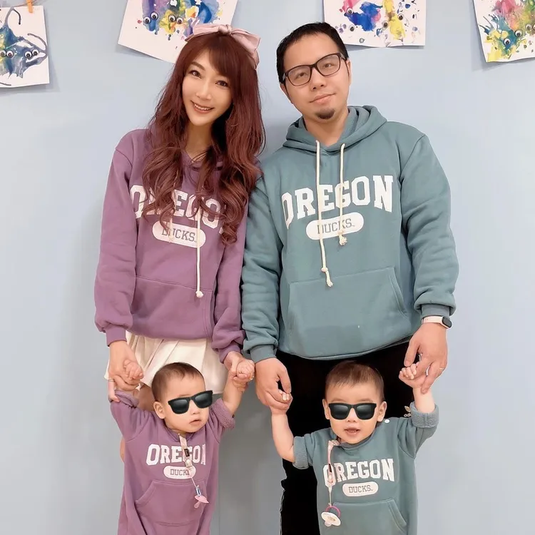 李宓一家4口幸福迎接小女兒出生。翻攝李宓IG