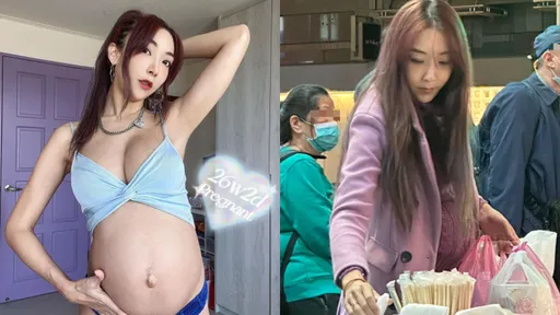 獨家捕獲|千金女星接地氣排30分鐘等平民小吃 李宓最強孕婦挺肚飛馬爾地夫