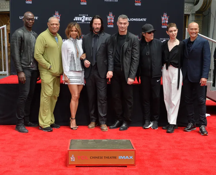 蘭斯瑞迪克（左）曾出席基哥在中國戲院留手印儀式。達志