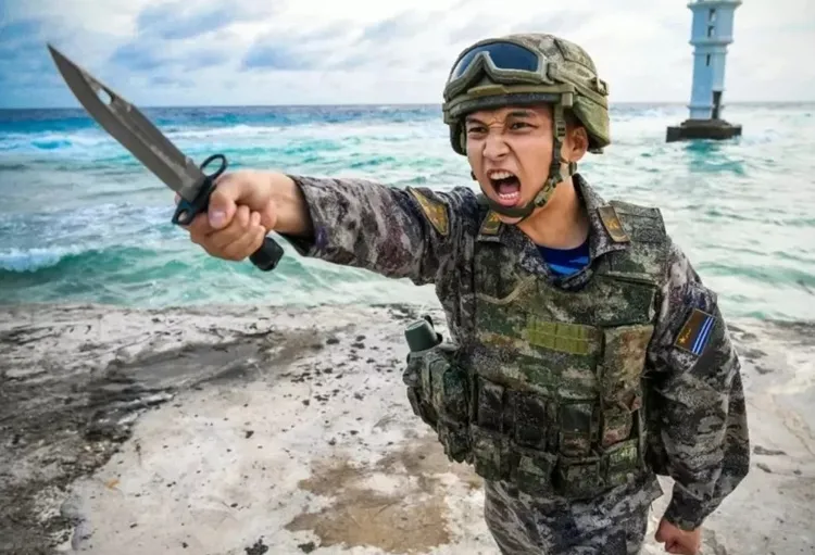 美國海軍陸戰隊預期將在南海與解放軍的海軍陸戰隊正面對決。翻攝解放軍海陸網