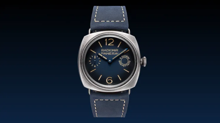 沛納海Radiomir Otto Giorni 8日鍊腕錶（型號PAM01348），29萬9000元。品牌提供