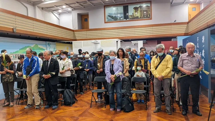 「高雄市0306追思紀念」全場默哀一分鐘。高史博提供