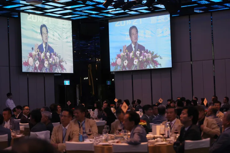 賴清德出席典禮致詞。府提供