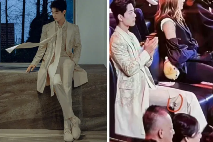 肖戰穿Elie Saab 2023春夏高定，卻被發現穿破了1個洞。