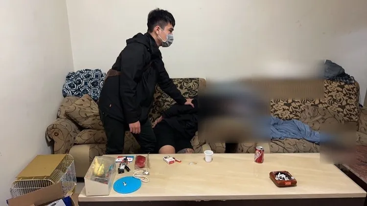 警方逮捕嫌犯。翻攝畫面