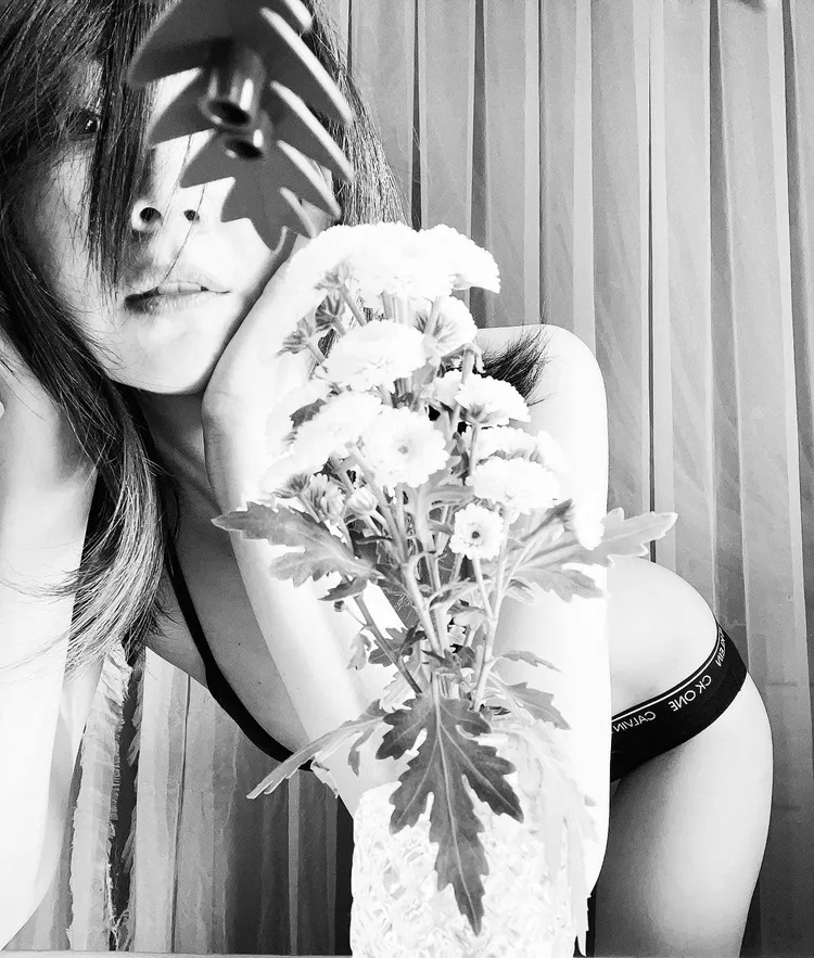 阿喜在白色情人節曬出美照。取自阿喜IG