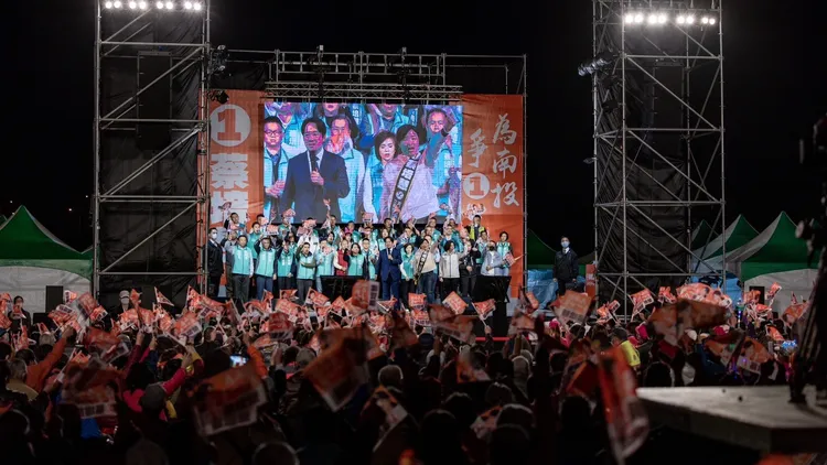 蔡培慧選前之夜。