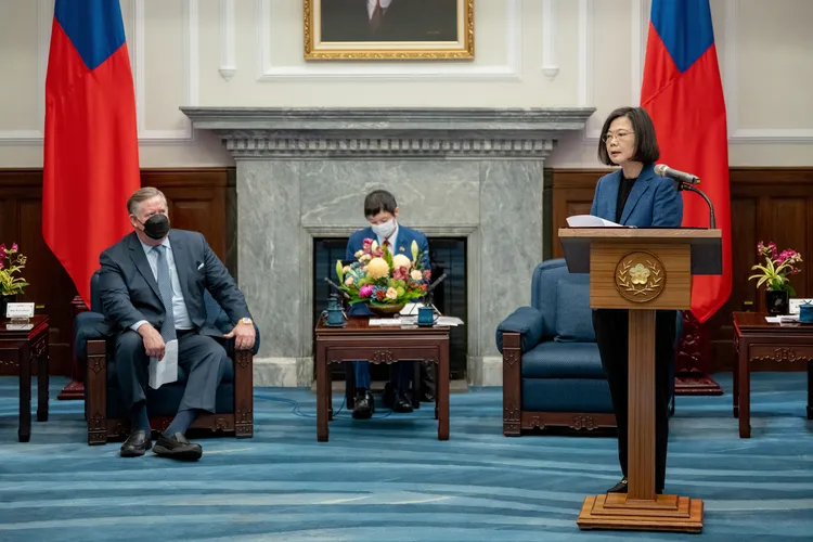 蔡英文強調，台灣有能力也願意與美國及理念相近夥伴加強合作。府提供