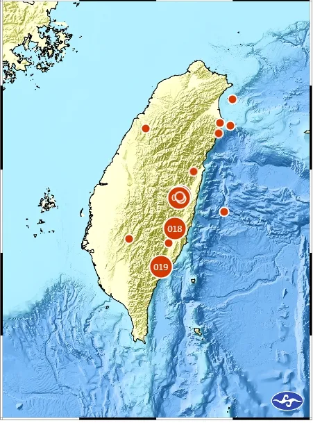 上午九點45分，發生芮氏規模：5.3地震，震央在花蓮萬榮鄉。引自氣象局