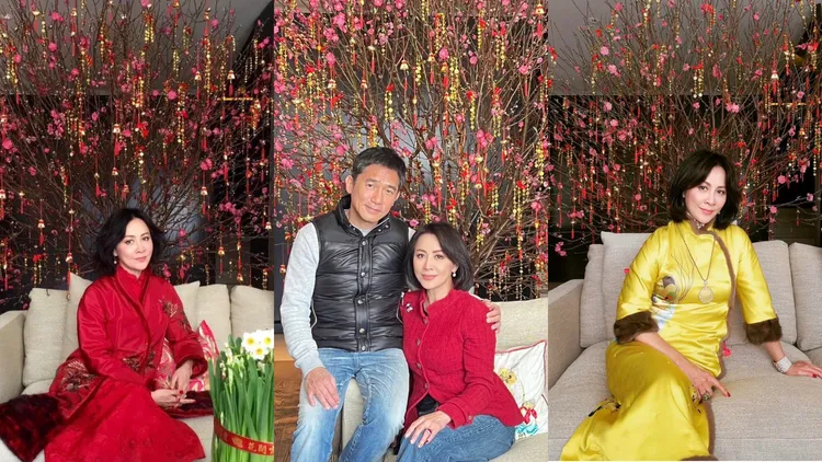 劉嘉玲每年都會購買桃花樹放在家中紀念張國榮。翻攝劉嘉玲IG