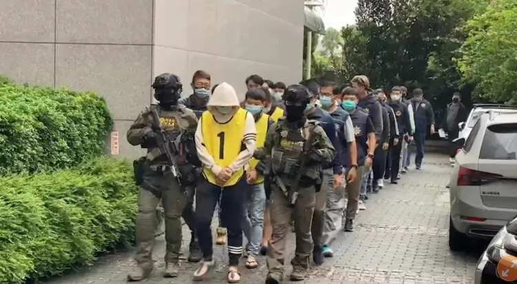 明仁會近年組織詐騙、販毒，每遭掃蕩都是數十人。資料照片