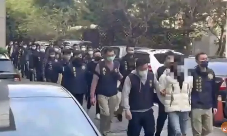 明仁會近年組織詐騙、販毒，每遭掃蕩都是數十人。資料照片