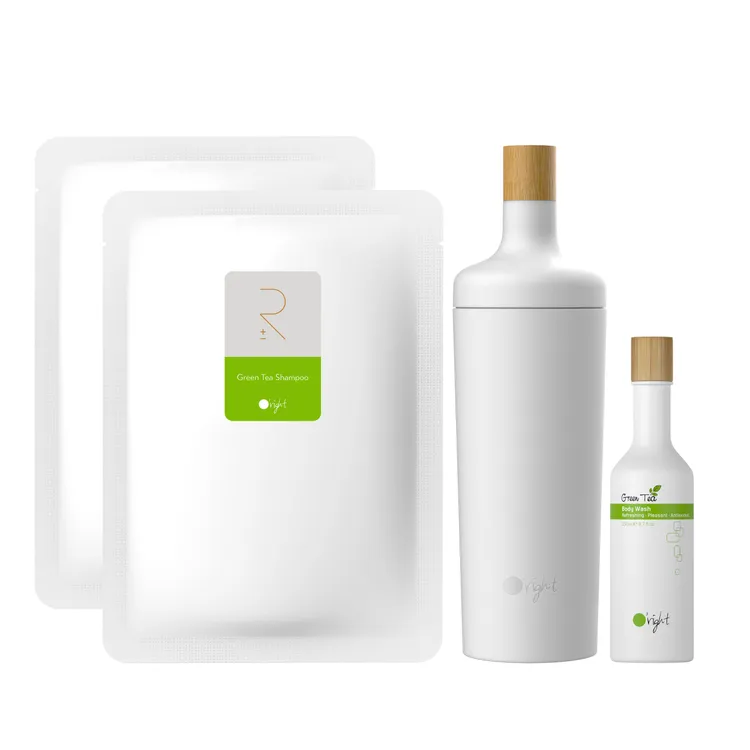 PChome獨家Oright歐萊德全系列洗髮精補充環保組，特價1680元，下殺45折再贈綠茶沐浴乳250ml。業者提供