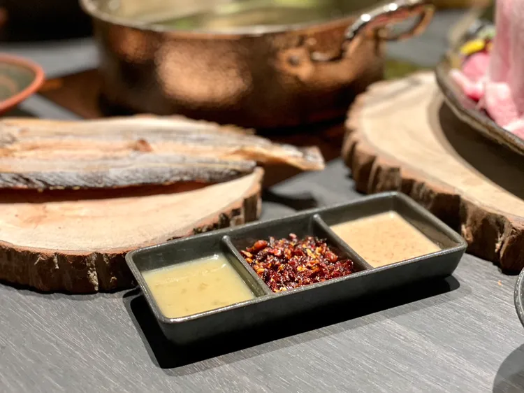 3款特調醬料每一款都各具特色。曾仲葳攝