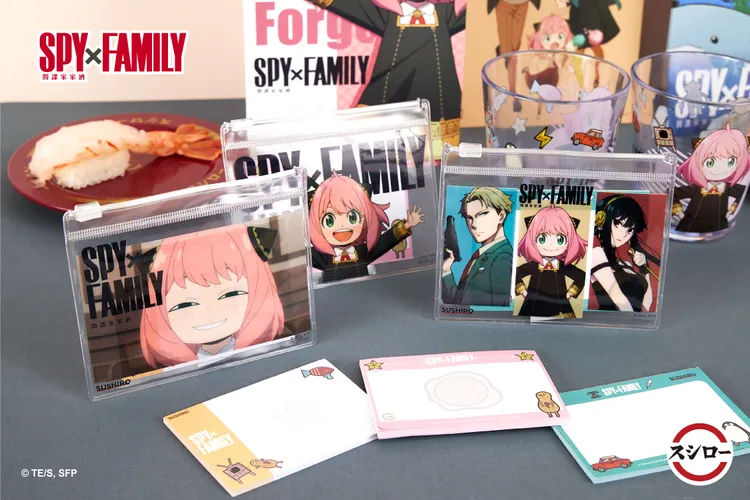 3/17起消費滿額就送《SPY×FAMILY 間諜家家酒》夾鏈袋便條組、筆記本或水杯。業者提供
