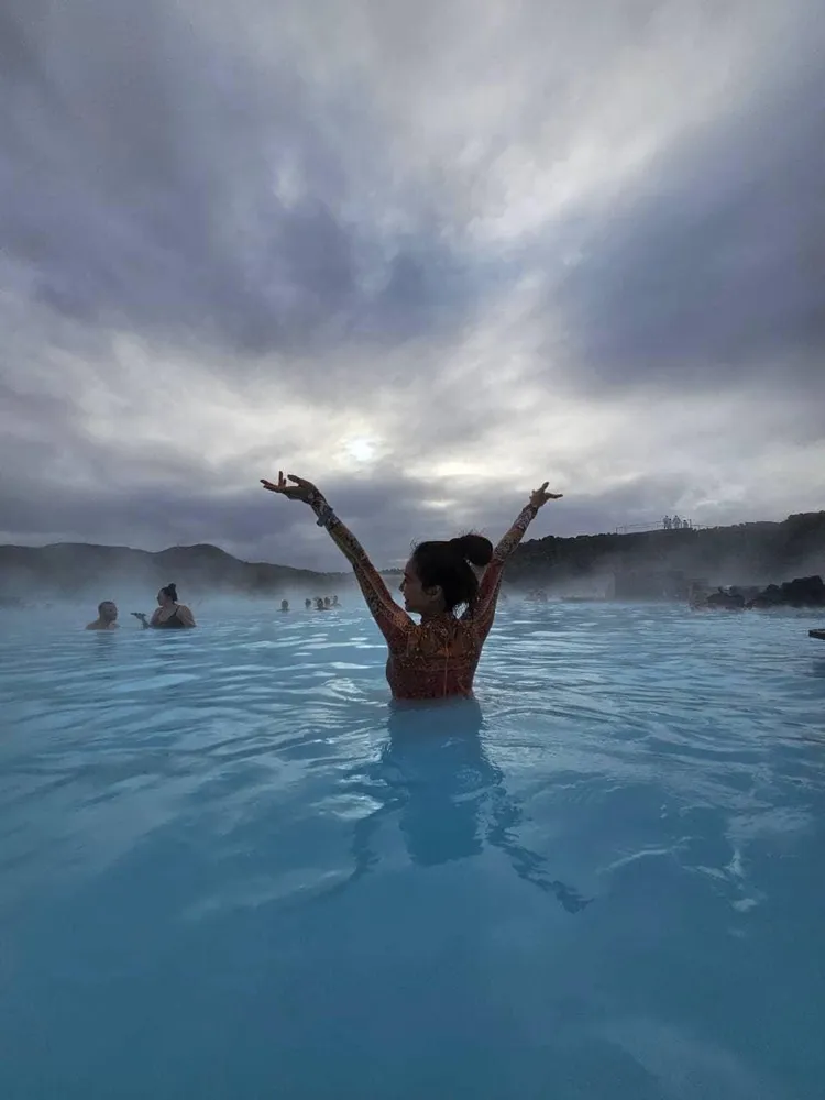 蔡依林在冰島跑了很多景點。翻攝蔡依林臉書