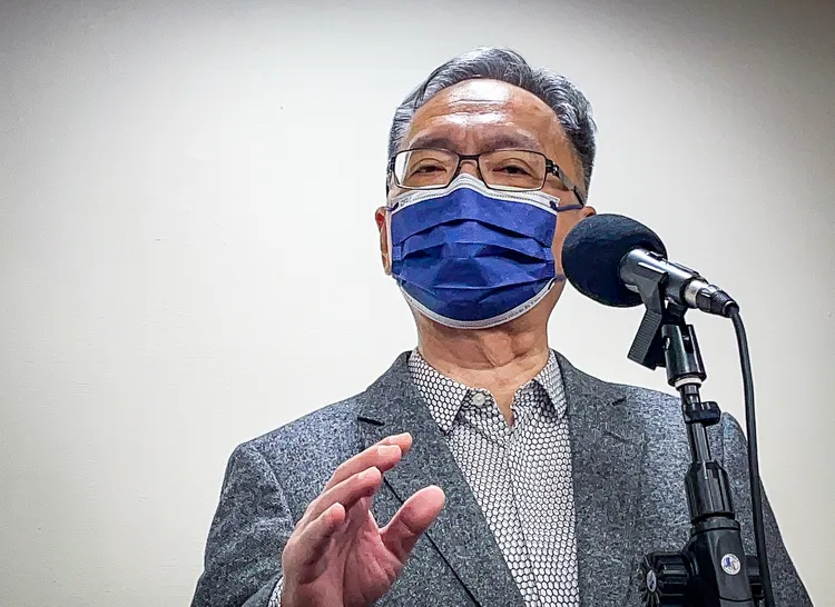 薛瑞元說，不需要通報就不是法定傳染病。賴昀岫攝