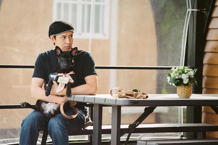 陳楚河抱著費歐娜。三立提供