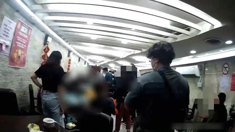 警方控制現場。蘆洲警分局提供