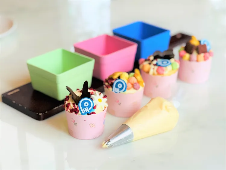 品文旅礁溪住客，可免費體驗自己裝飾杯子蛋糕。業者提供