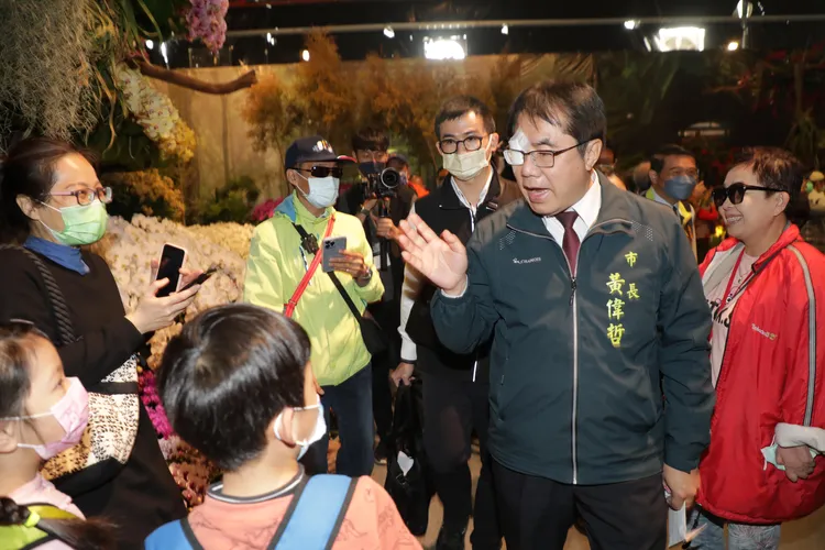 黃偉哲說，2024世界蘭花會議展將在台南舉辦，讓國際看見台南。市府提供