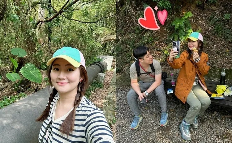 Selina與男友開心出遊。翻攝Selina臉書及任媽微博