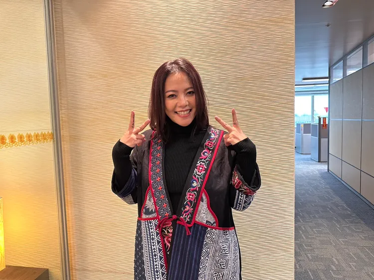 SAYA今出席活動，沒有多受訪，就匆匆離開。林丞偉攝