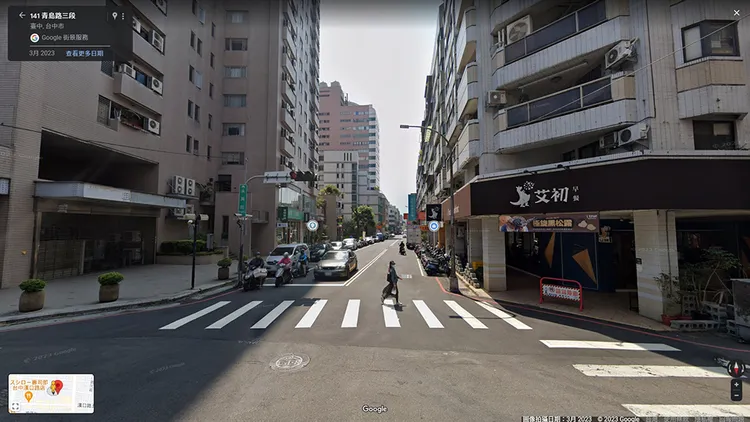 違停現場位置。翻攝自Google地圖