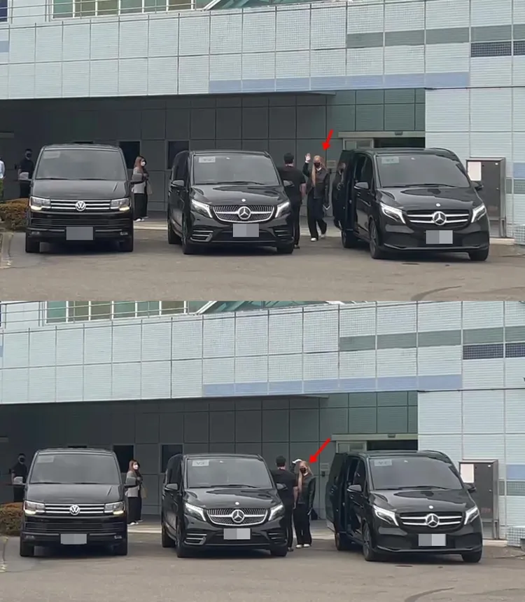 Rosé揮手外加比出半邊頭頂愛心。陳薇安攝