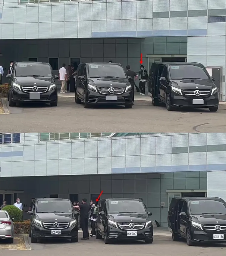 Lisa現身小港機場，揮手向粉絲打招呼。陳薇安攝