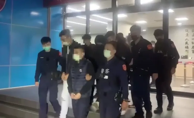 警方將楊等6人送辦。翻攝畫面