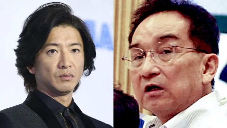 喜多川(右)捧紅很多藝人，木村拓哉就是其中之一。翻攝日本yahoo