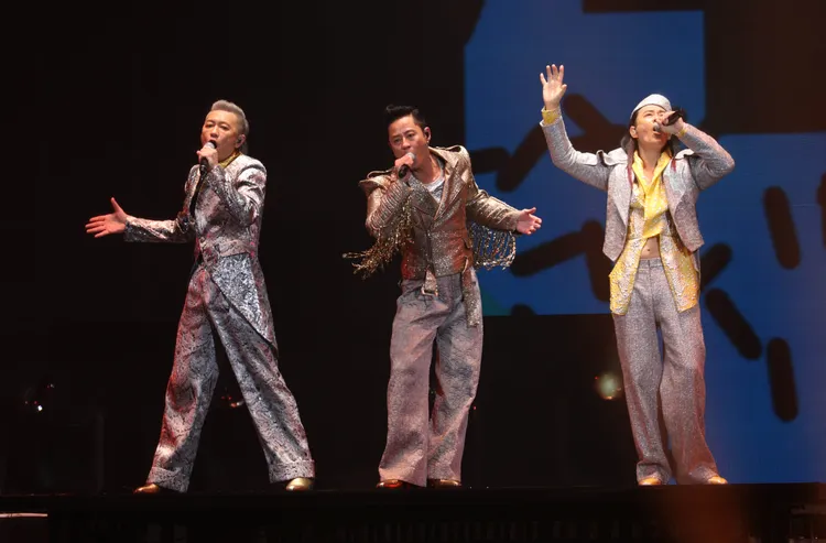 草蜢展現非凡的舞台實力。彭欣偉攝