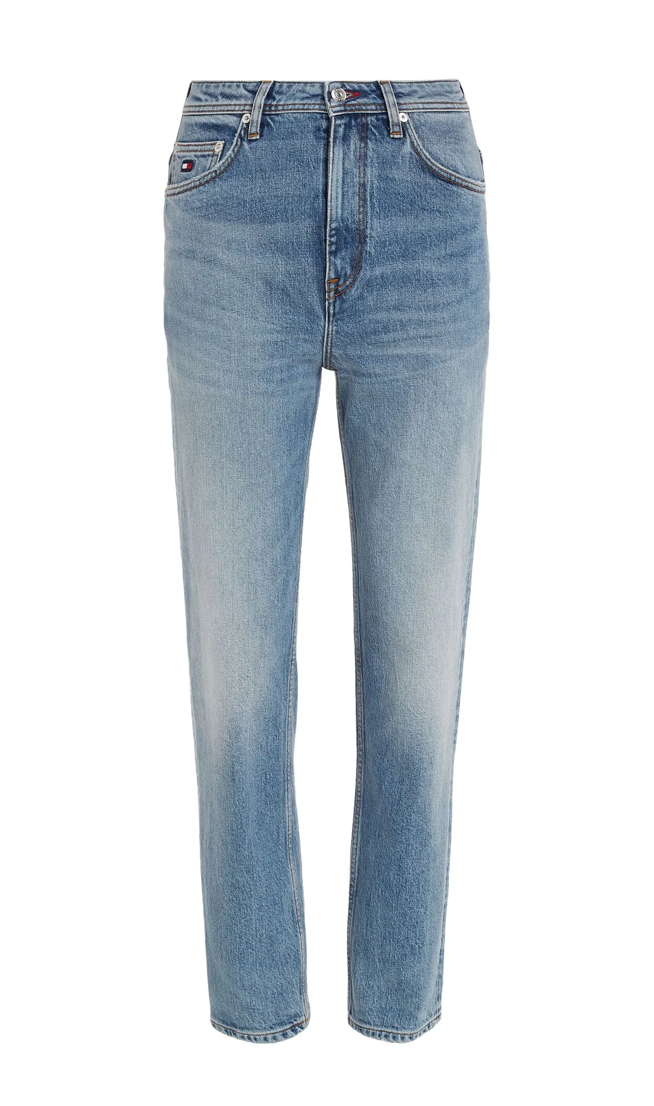 Tommy x Shawn春季系列女裝丹寧直筒長褲,5980元。品牌提供