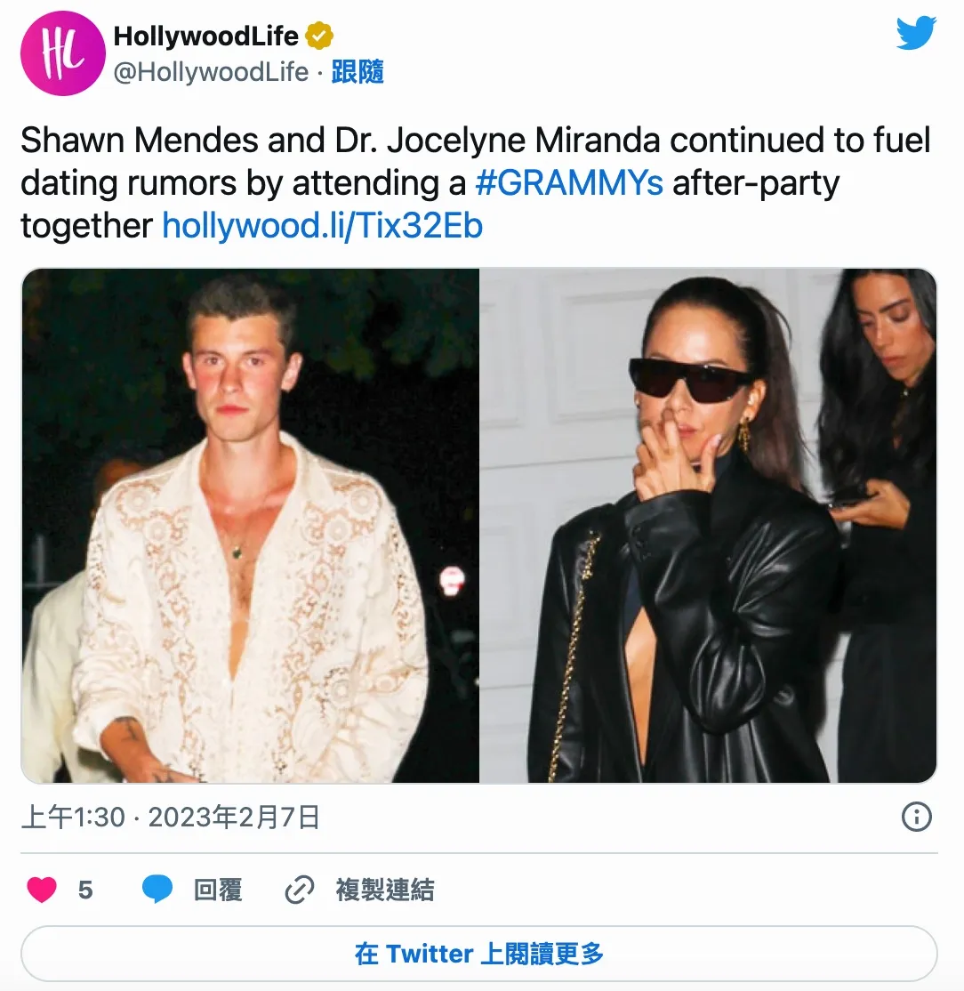 尚恩曼德斯(左圖)正與51歲好萊塢王牌按摩治療師Jocelyne Miranda(右圖)打得火熱,相差27歲的「母子戀」消息一出,讓女粉絲紛紛崩潰。翻攝twitter