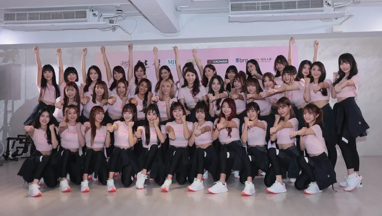 樂天女孩大集合，場面壯觀。彭欣偉攝