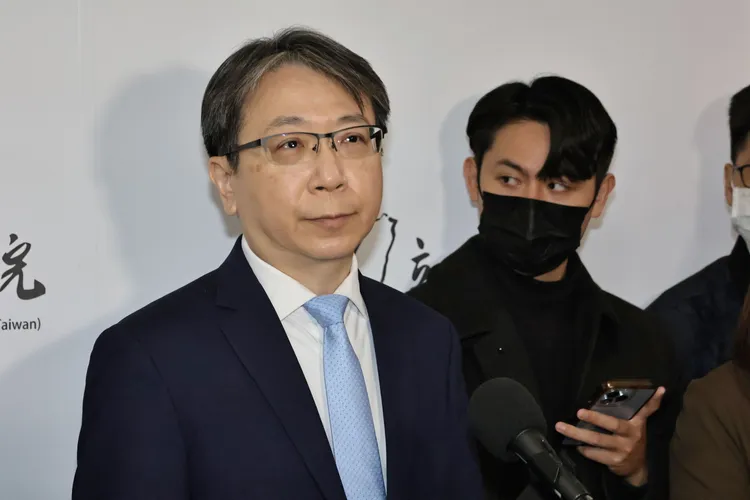 蔡明彥證實，中國確實在馬英九訪中時有提出「兩岸共寫抗戰史」。施昂強攝