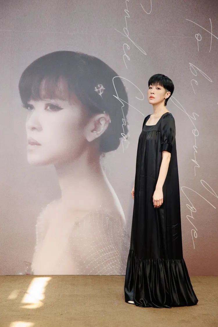 陳珊妮今被問及日前被偷拍一事。Taiwan AI Labs提供