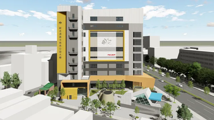 公益大樓完工模擬圖。工務局提供