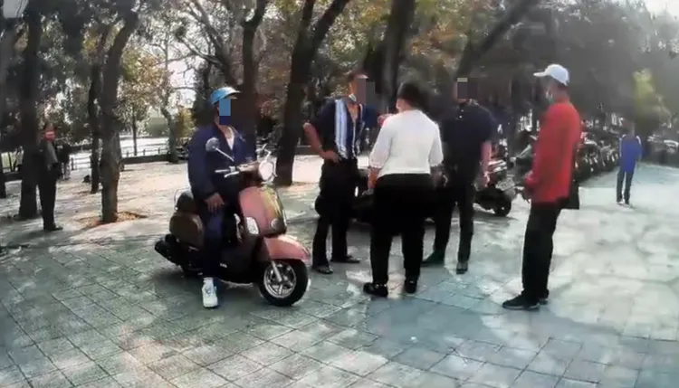 停車糾紛引發傷害。翻攝畫面