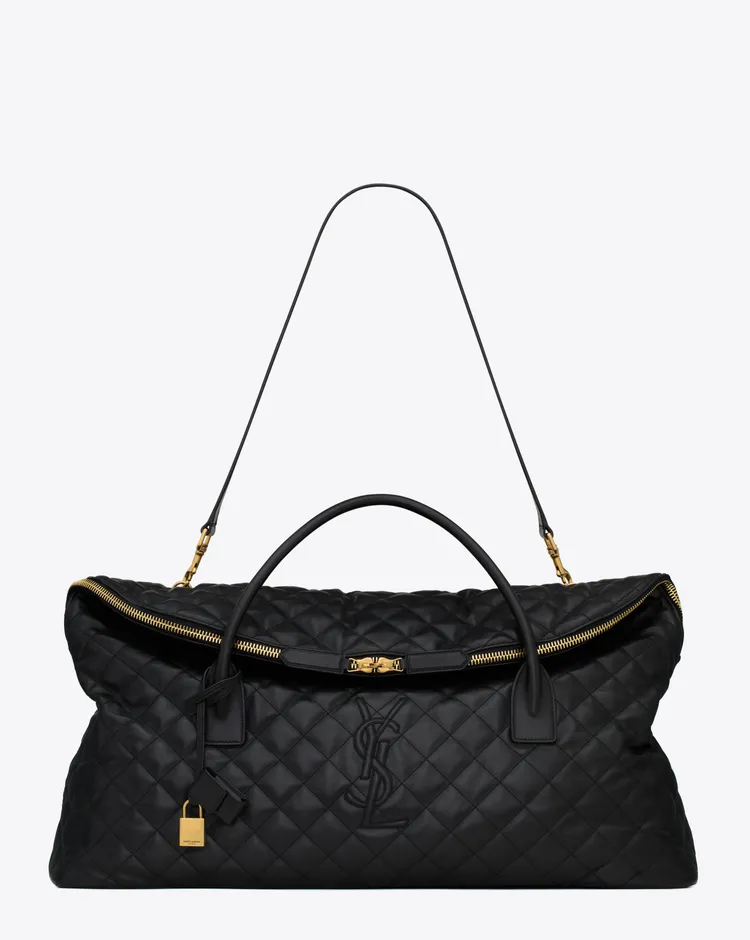 Es Giant皮革絎縫旅行袋，14萬7550元。品牌提供