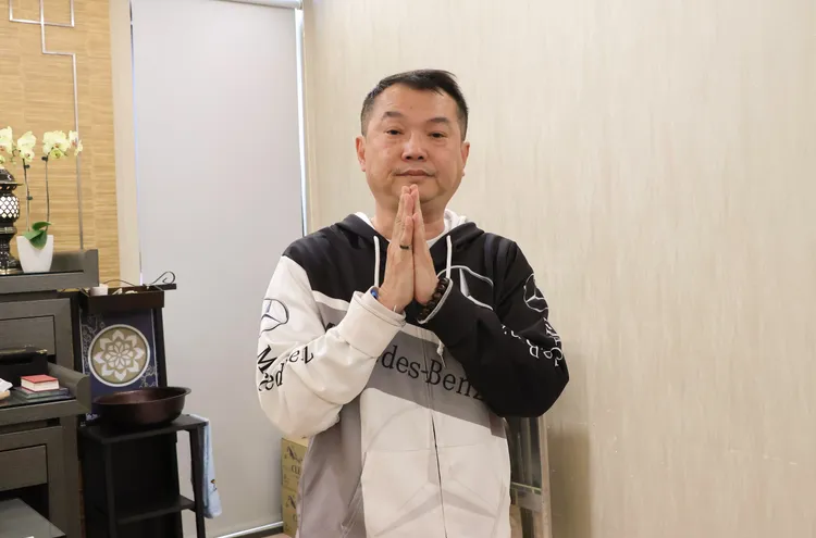 陳岳良希望各界能來和媽媽說再見。鄭孟晃攝